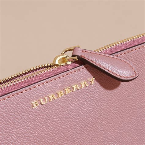 pink burberry bag|Burberry leather clutch bag.